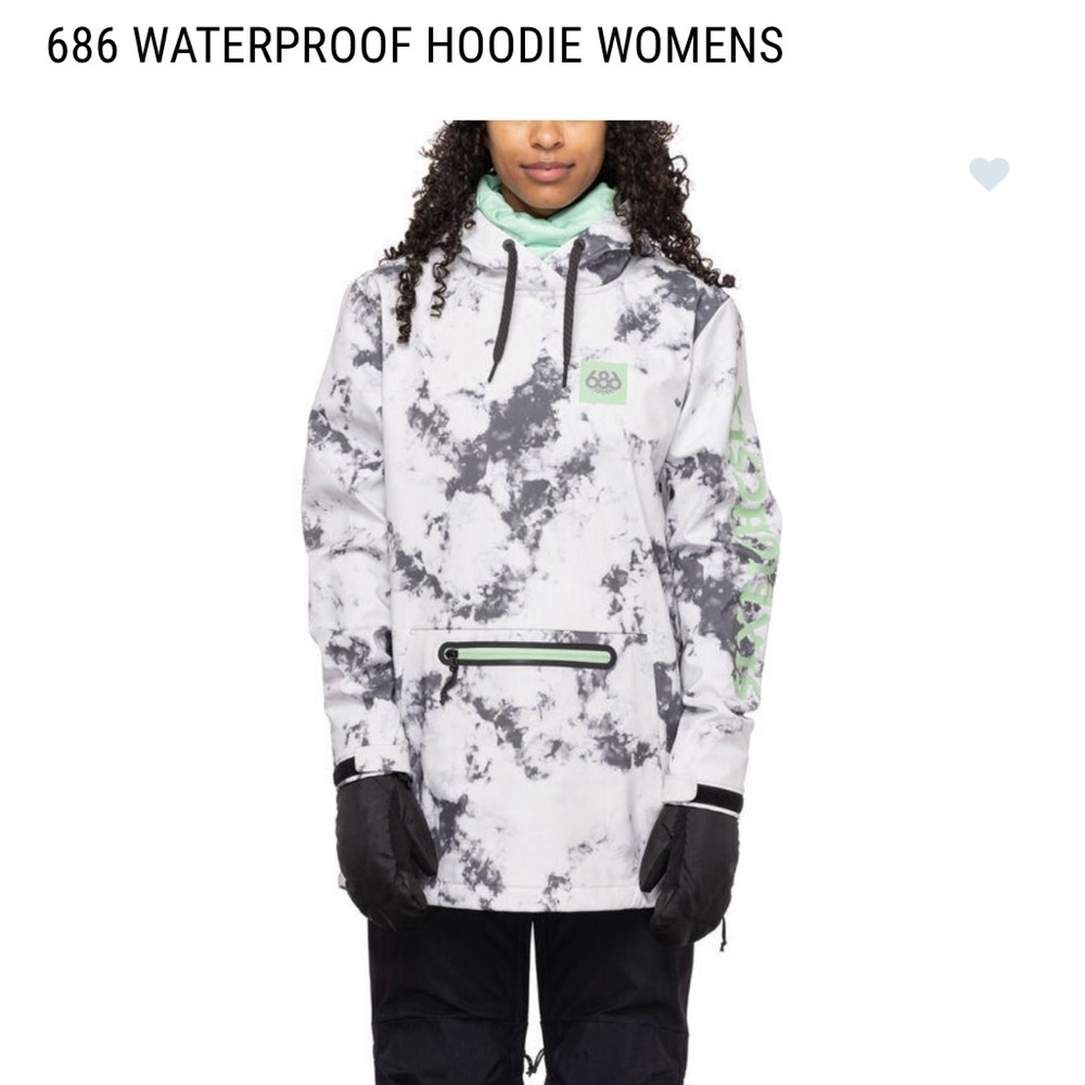 686 Waterproof hoodie, size S, unisex, excellent condition